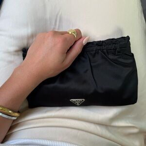 Prada Black Satin Evening Bag
